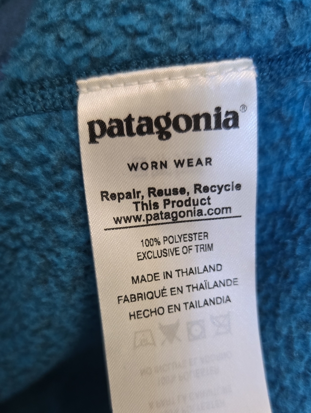 Patagonia Better Sweater Quarter Zip Men's XL Blue - Picture 11 of 14